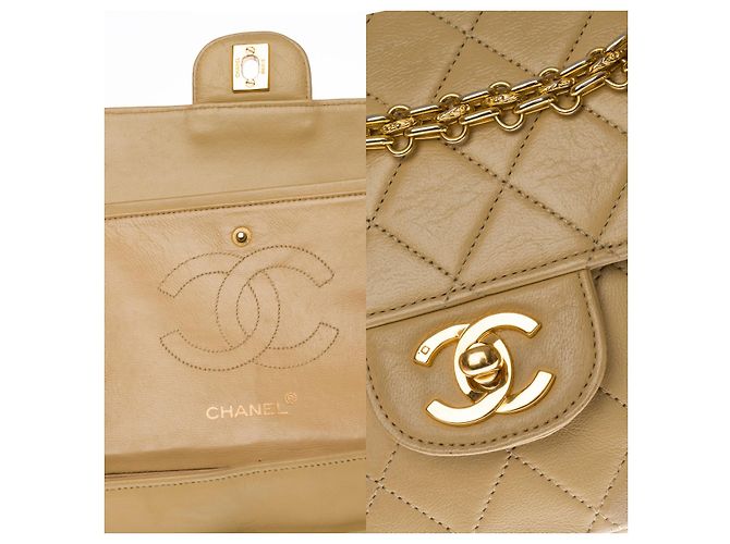 Mademoiselle Borsa CHANEL Timeless/Classique in pelle beige - 100083 - vista 5