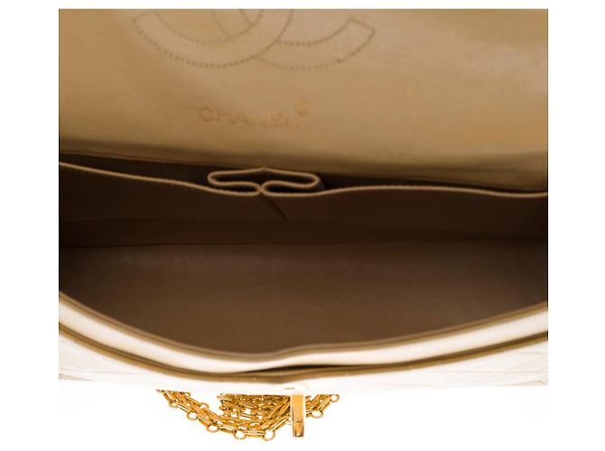 Mademoiselle Borsa CHANEL Timeless/Classique in pelle beige - 100083 - vista 7