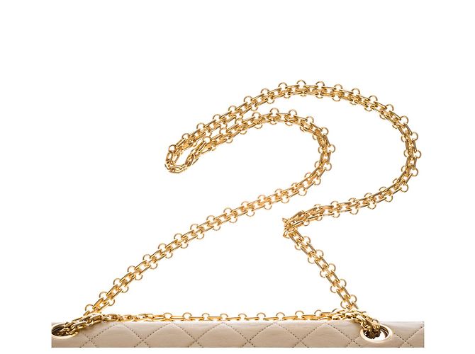 Mademoiselle Borsa CHANEL Timeless/Classique in pelle beige - 100083 - vista 8