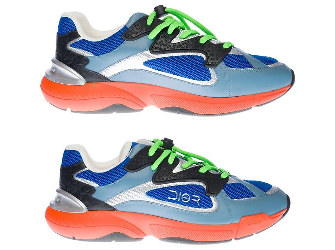 Scarpa in Pelle Blu DIOR - 100252 - vista 3