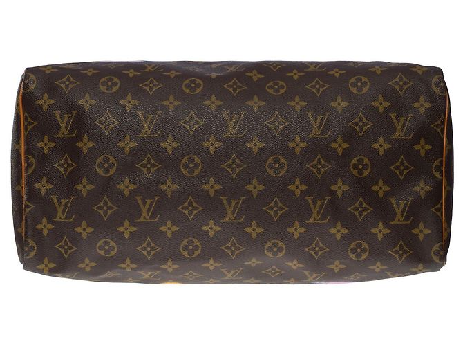 Speedy Louis Vuitton Borsa veloce 40 personalizzato "Keep Cool"-13240121210 Marrone - vista 9