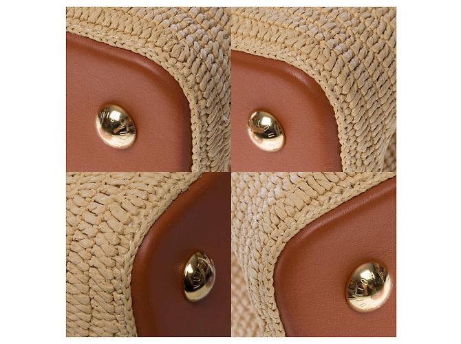 Borsa LOUIS VUITTON Capucines in vimini Beige - 101055 - vista 11