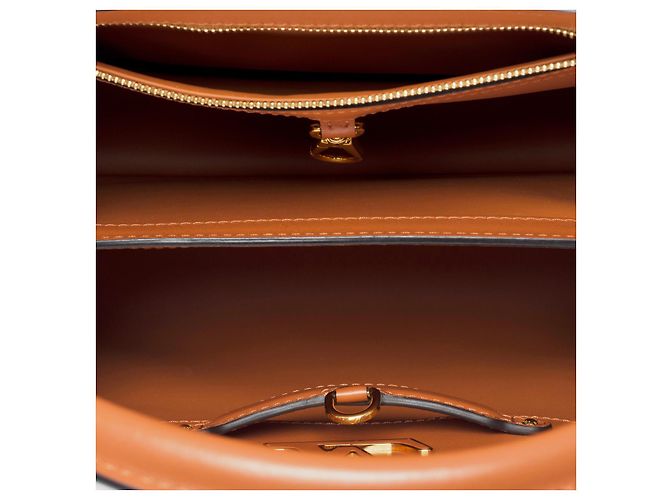 Borsa LOUIS VUITTON Capucines in vimini Beige - 101055 - vista 9