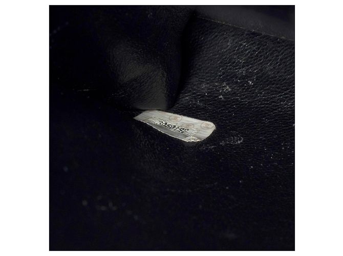 Chanel cartella in pelle caviale nera -101086 Nero - vista 6