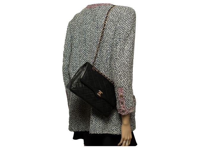 Timeless Sac Chanel Zeitlos/Klassisches schwarzes Leder - 100315 - Ansicht 11