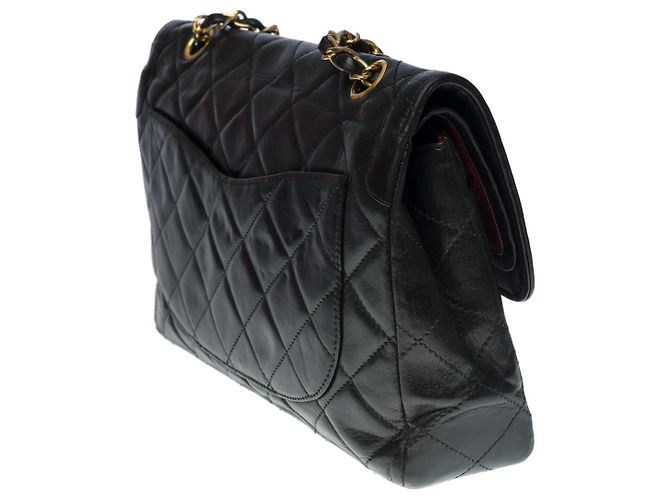 Timeless Sac Chanel Zeitlos/Klassisches schwarzes Leder - 100315 - Ansicht 4