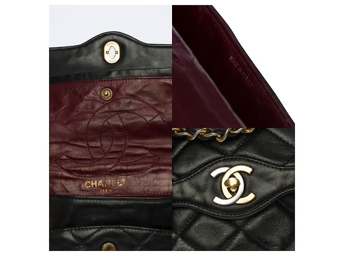 Timeless Sac Chanel Zeitlos/Klassisches schwarzes Leder - 100315 - Ansicht 5