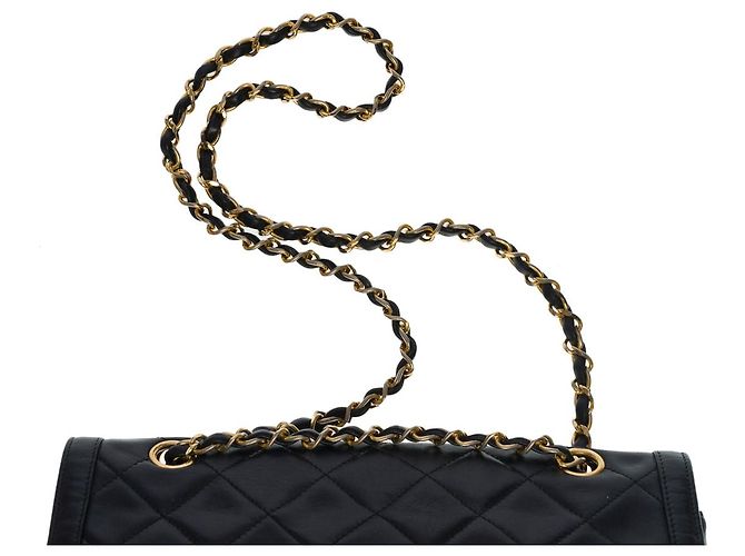 Timeless Sac Chanel Zeitlos/Klassisches schwarzes Leder - 100315 - Ansicht 8