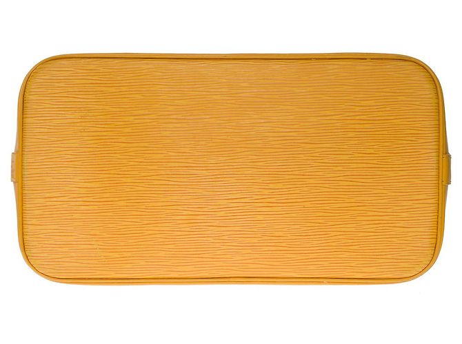 Borsa Louis Vuitton Alma in pelle Epi gialla100919 Giallo - vista 10