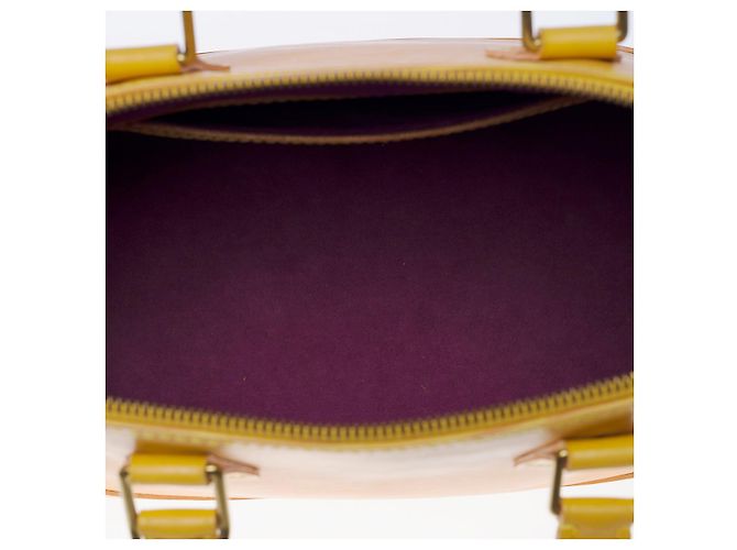 Borsa Louis Vuitton Alma in pelle Epi gialla100919 Giallo - vista 8