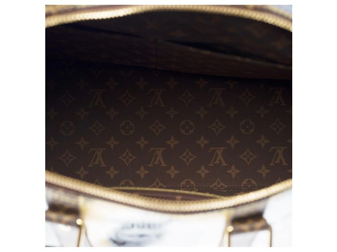 Louis Vuitton Borsa da viaggio Keepall 45 fornasetti in pelle oro-3335017753 D'oro - vista 5