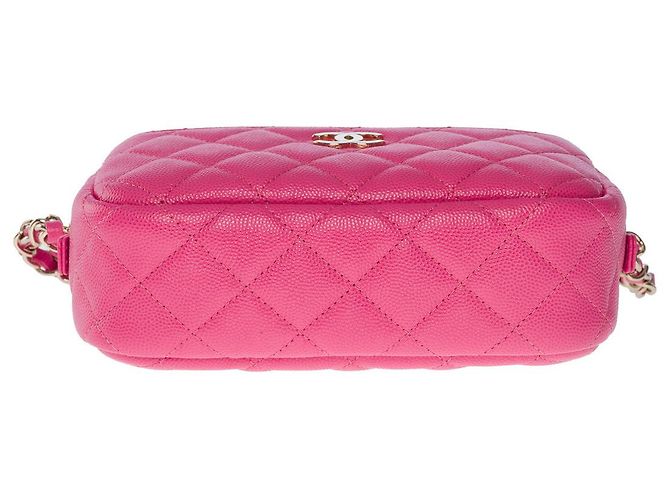 Borsa per fotocamera CHANEL in pelle rosa - 100926 - vista 11