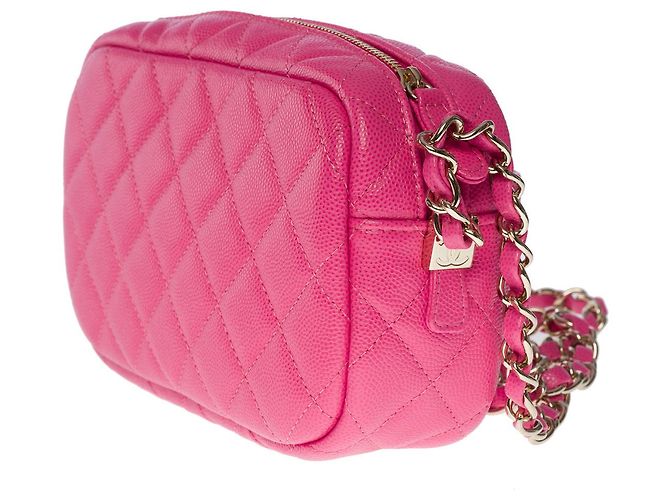 Borsa per fotocamera CHANEL in pelle rosa - 100926 - vista 6