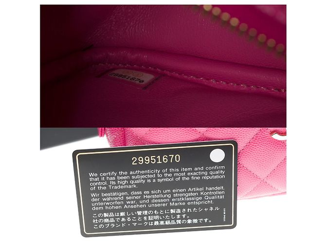 Borsa per fotocamera CHANEL in pelle rosa - 100926 - vista 8