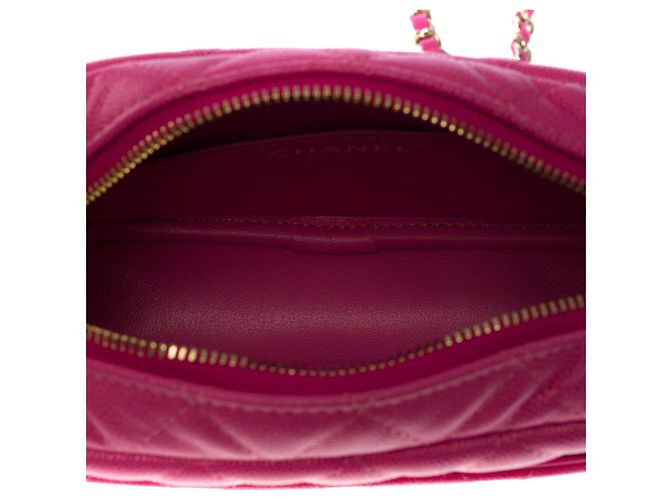 Borsa per fotocamera CHANEL in pelle rosa - 100926 - vista 9