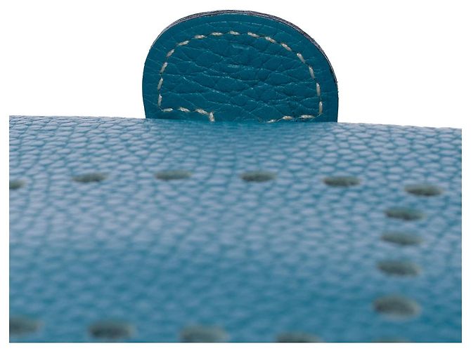 Hermès Borsa a tracolla Evelyne 29 jeans in pelle blu-101093 - vista 6