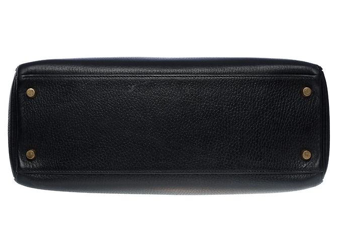 Hermès Borsa Hermes Kelly 32 in pelle nera - 101099 Nero - vista 9