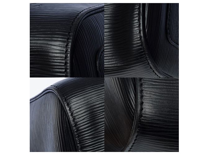 Louis Vuitton Borsa da viaggio Keepall 45 in pelle Epi nera -101107 Nero - vista 10