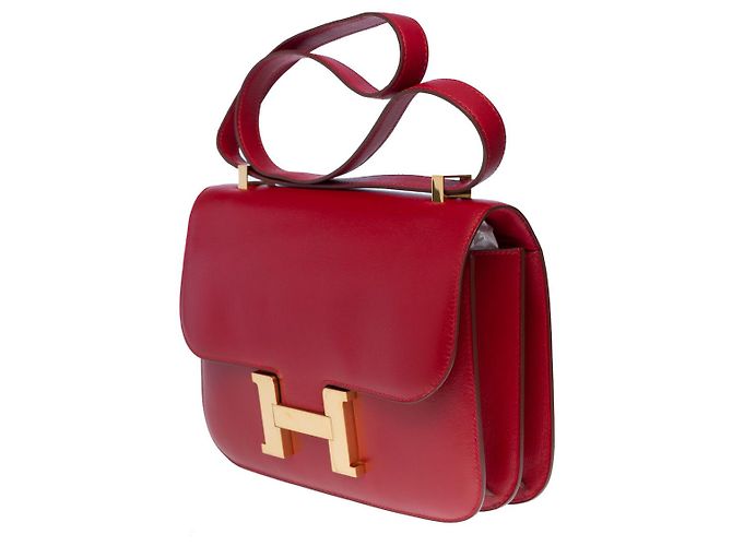 Hermès Borsa HERMES Constance in Pelle Rossa - 100895 Rosso - vista 3