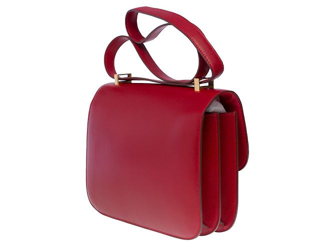 Hermès Borsa HERMES Constance in Pelle Rossa - 100895 Rosso - vista 4