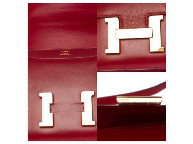 Hermès Borsa HERMES Constance in Pelle Rossa - 100895 Rosso - vista 5