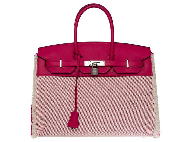 Hermès Borsa Hermes Birkin 35 in Pelle Rosa - 101119 - vista 2