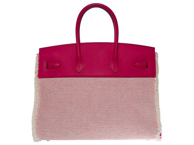 Hermès Borsa Hermes Birkin 35 in Pelle Rosa - 101119 - vista 3