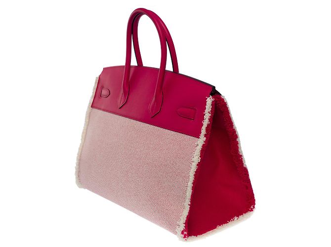 Hermès Borsa Hermes Birkin 35 in Pelle Rosa - 101119 - vista 5