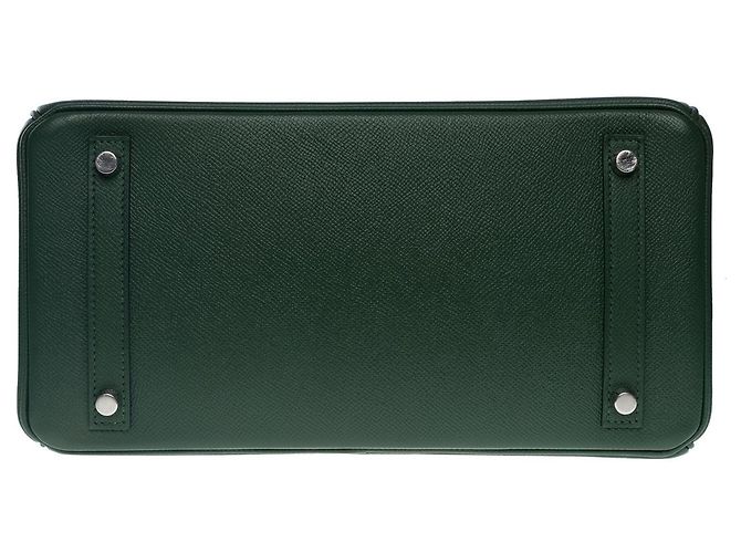 Hermès Borsa Hermes Birkin 30 in Pelle Verde - 101116 - vista 10