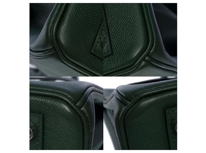 Hermès Borsa Hermes Birkin 30 in Pelle Verde - 101116 - vista 11