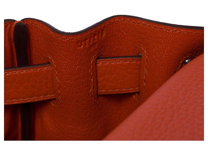 Hermès Borsa Hermes Kelly 28 in Pelle Arancione - 101120 - vista 7