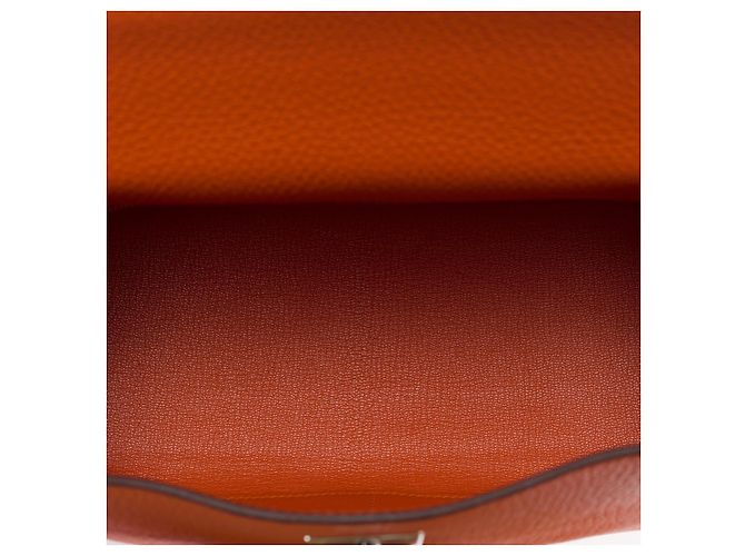 Hermès Borsa Hermes Kelly 28 in Pelle Arancione - 101120 - vista 8