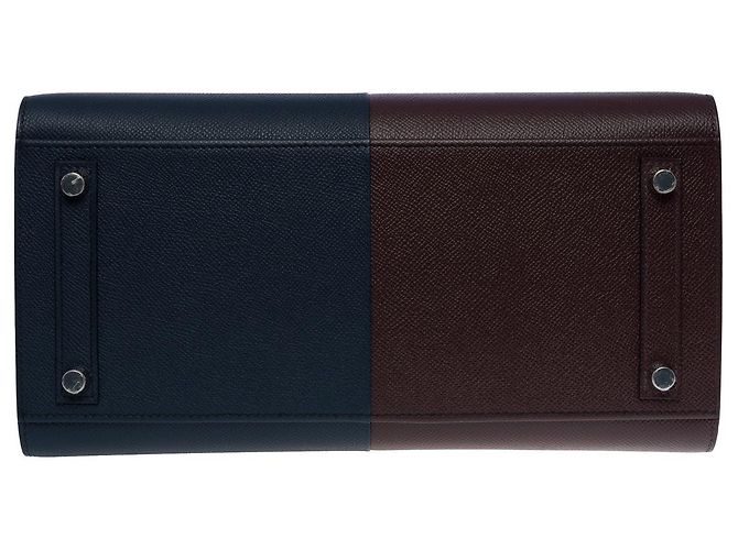 Hermès Borsa HERMES Birkin 30 in pelle blu - 101118 - vista 11
