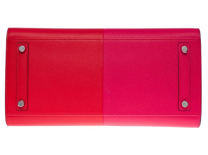 Hermès Borsa Hermes Birkin 30 in pelle rossa - 101051 Rosso - vista 11