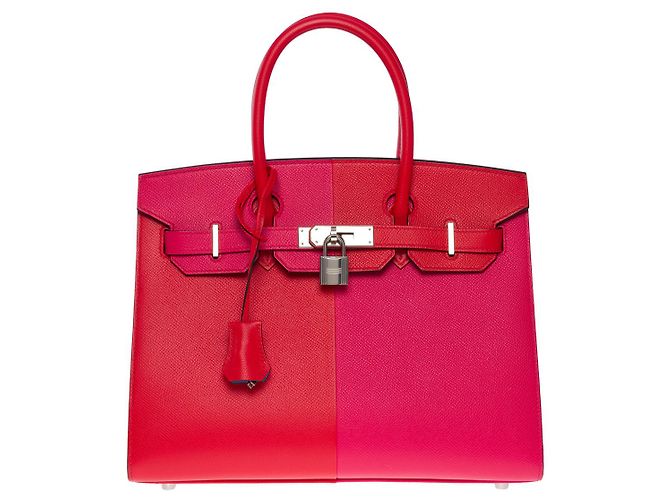 Hermès Borsa Hermes Birkin 30 in pelle rossa - 101051 Rosso - vista 2