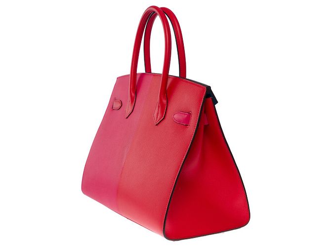 Hermès Borsa Hermes Birkin 30 in pelle rossa - 101051 Rosso - vista 5