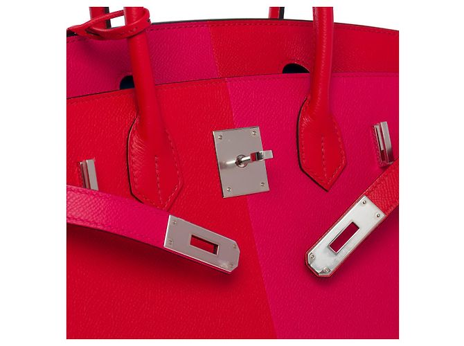 Hermès Borsa Hermes Birkin 30 in pelle rossa - 101051 Rosso - vista 6
