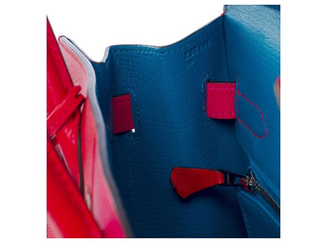 Hermès Borsa Hermes Birkin 30 in pelle rossa - 101051 Rosso - vista 7