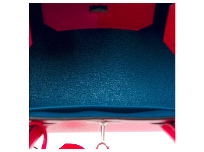 Hermès Borsa Hermes Birkin 30 in pelle rossa - 101051 Rosso - vista 8