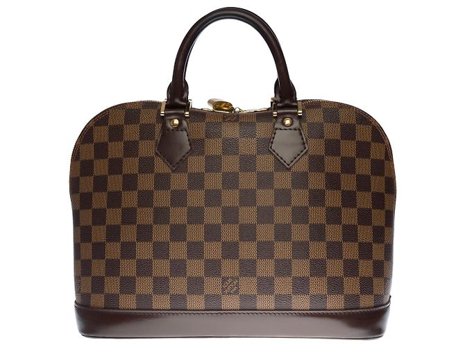 Borsa Alma LOUIS VUITTON in tela marrone - 100188 - vista 2