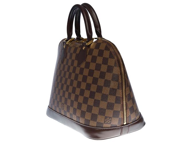 Borsa Alma LOUIS VUITTON in tela marrone - 100188 - vista 3