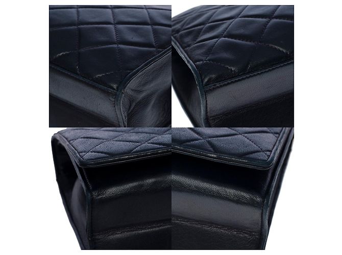Timeless Borsa CHANEL in Pelle Blu Navy - 100644 - vista 10