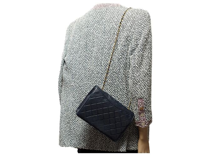 Timeless Borsa CHANEL in Pelle Blu Navy - 100644 - vista 11