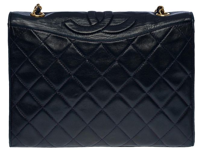 Timeless Borsa CHANEL in Pelle Blu Navy - 100644 - vista 2