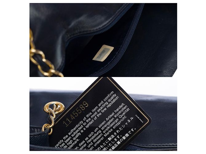 Timeless Borsa CHANEL in Pelle Blu Navy - 100644 - vista 6