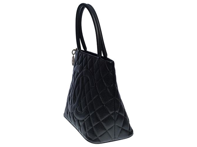 Medaillon Borsa Medaglione CHANEL in Pelle Nera - 100661 Nero - vista 4