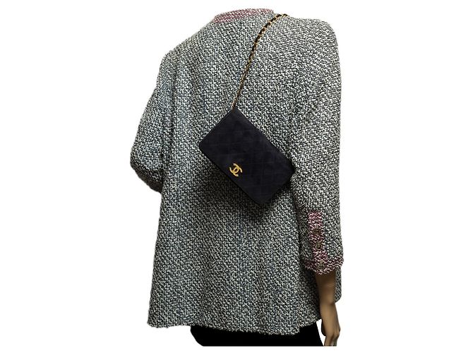 Sac Chanel Timeless/Classico nella Marina Militare svedese - 100660 Blu navy - vista 10