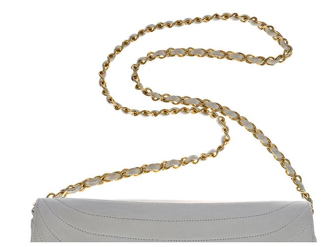 Timeless Borsa in Pelle Bianca CHANEL - 100669 Bianco - vista 10