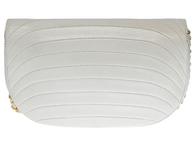 Timeless Borsa in Pelle Bianca CHANEL - 100669 Bianco - vista 2