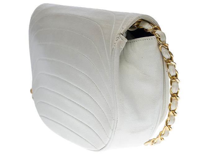 Timeless Borsa in Pelle Bianca CHANEL - 100669 Bianco - vista 4